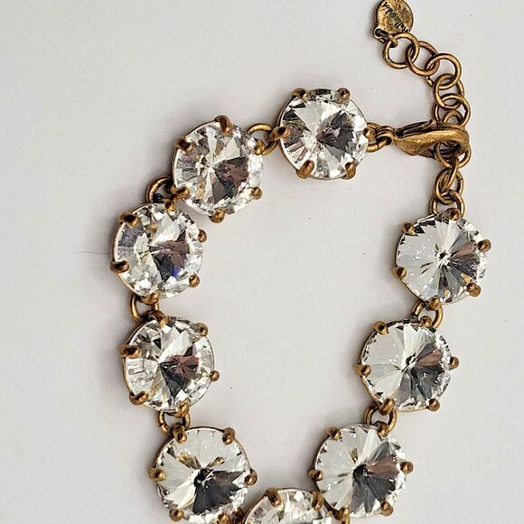 Stella and Dot Chunky Large Crystal Bracelet 8.5in - Picture 5 of 6